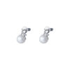 TOMEI Pearl Earrings, White Gold 375