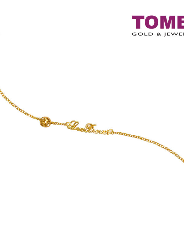 TOMEI Loving You Forever Bracelet, Yellow Gold 916 (BB3180-1C) (4.16g)