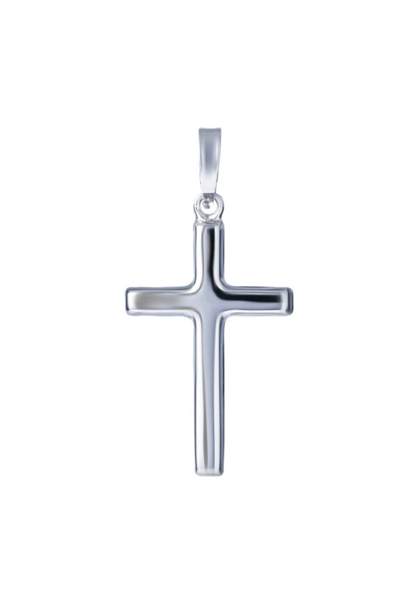 TOMEI Cross Pendant, White Gold 585