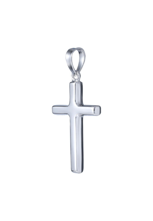 TOMEI Cross Pendant, White Gold 585