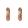 TOMEI Hoop Earrings, Rose Gold 585