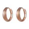 TOMEI Hoop Earrings, Rose Gold 585
