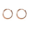 TOMEI Hoop Earrings, Rose Gold 585
