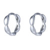 TOMEI Hoop Earrings, White Gold 585