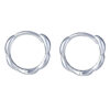 TOMEI Hoop Earrings, White Gold 585