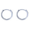 TOMEI Hoop Earrings, White Gold 585