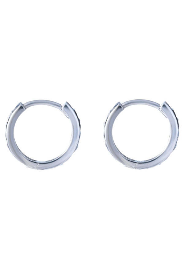 TOMEI Hoop Earrings, White Gold 585