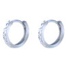 TOMEI Hoop Earrings, White Gold 585