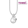 TOMEI Pearl Diamond Pendant Set, White Gold 375+585 (P2896V)
