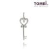 TOMEI Key to My Heart Pendant, White Gold 585 (P5246/MF300)