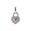 TOMEI Love Lock Sweetheart Collection Diamond Set, White Gold 750