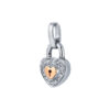 TOMEI Love Lock Sweetheart Collection Diamond Set, White Gold 750