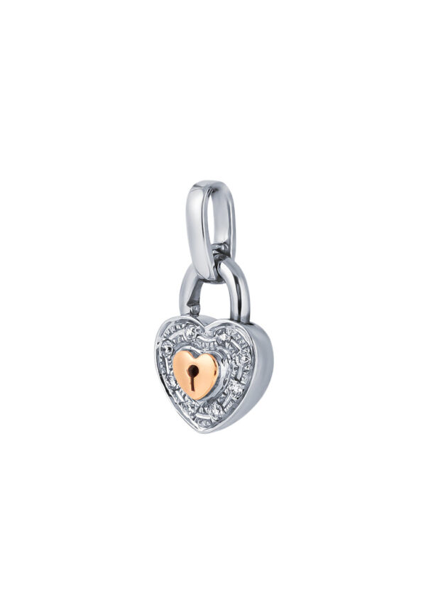 TOMEI Love Lock Sweetheart Collection Diamond Set, White Gold 750