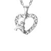 TOMEI Enchanted Love Pendant, White Gold 585