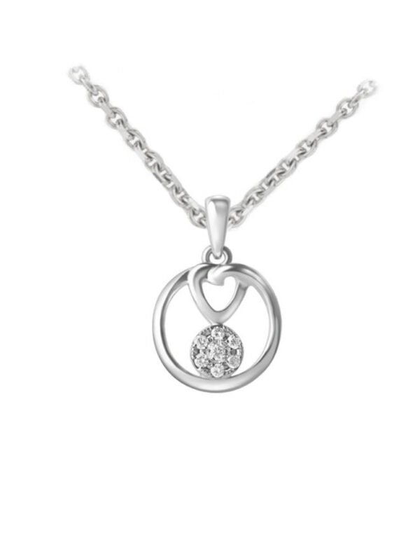 TOMEI Diamond Pendant Set I White Gold 585