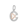 TOMEI Diamond Pendant Set I White+Rose Gold 585 (14K) (P6222)
