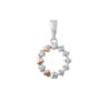 TOMEI Diamond Pendant Set I White and Rose Gold 585