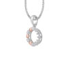 TOMEI Diamond Pendant Set I White and Rose Gold 585