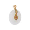 TOMEI Nephrite Collection Lute Pendant, Yellow Gold 750