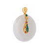 TOMEI Nephrite Collection Lute Pendant, Yellow Gold 750