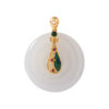TOMEI Nephrite Collection Lute Pendant, Yellow Gold 750