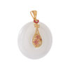 TOMEI Nephrite Collection Lute Pendant, Yellow Gold 750