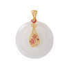 TOMEI Nephrite Collection Lute Pendant, Yellow Gold 750
