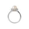 TOMEI Pearl Ring, White Gold 585