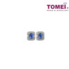 TOMEI Majestic Blue Earrings, Sapphire Diamond White Gold 750 (E2156)
