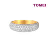TOMEI Diamond Cut Collection Eternity Ring, Yellow Gold 916