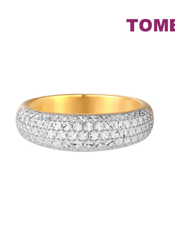 TOMEI Diamond Cut Collection Eternity Ring, Yellow Gold 916