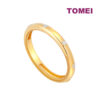 TOMEI Diamond Cut Collection Studded Ring, Yellow Gold  916