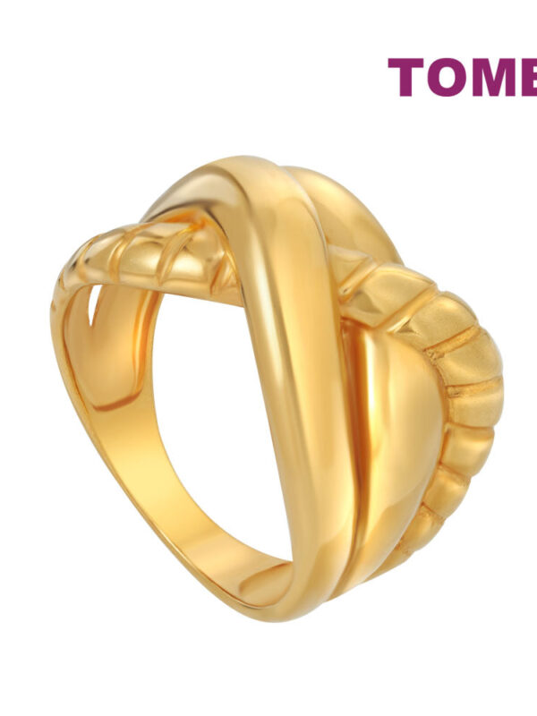 TOMEI Knotted Ring, Yellow Gold 916