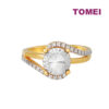 TOMEI Diamond Cut Collection Dazzling Oval Ring, Yelllow Gold 916