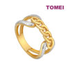 TOMEI Dual-Tone Knotted Ring, Yellow Gold 916