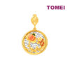 TOMEI Lucky Carp in the Water Pendant, Yellow Gold 916
