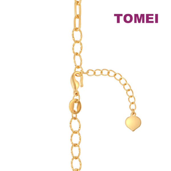 TOMEI Lovely Gourd Charm Bracelet, Yellow Gold 999