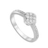 TOMEI Diamond Ring, White Gold 750 (R2547)