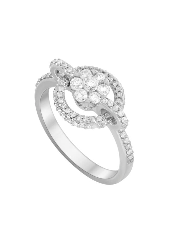 TOMEI Floraison Opus in Luminous Splendour Ring, Diamond White Gold 750 (DO0124651)