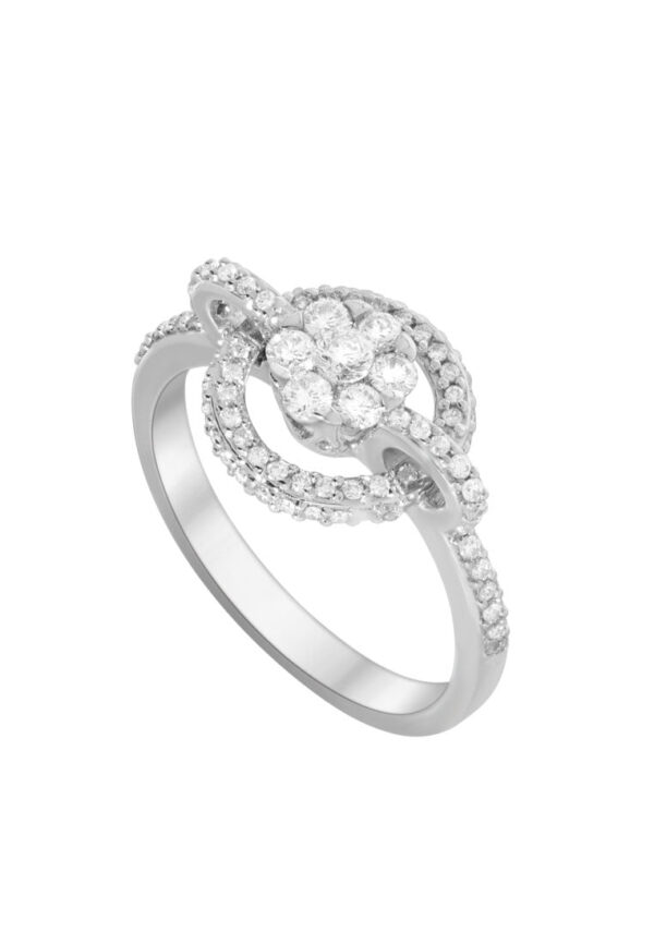 TOMEI Floraison Opus in Luminous Splendour Ring, Diamond White Gold 750 (DO0124651)