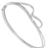 TOMEI Bangle of Brio with Whimsical Verve, Diamond White Gold 750 (B0478)