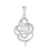 TOMEI Floriated with Glamorous Verve Pendant, Diamond White Gold 750 (DP0102987)