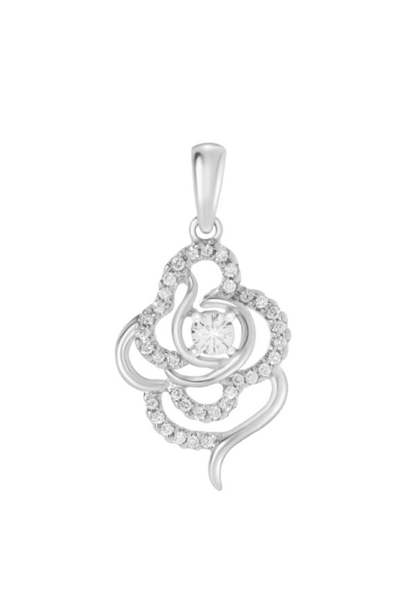 TOMEI Floriated with Glamorous Verve Pendant, Diamond White Gold 750 (DP0102987)