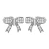TOMEI Dazzle Bow Earrings, Diamond White Gold 750 (E2148)
