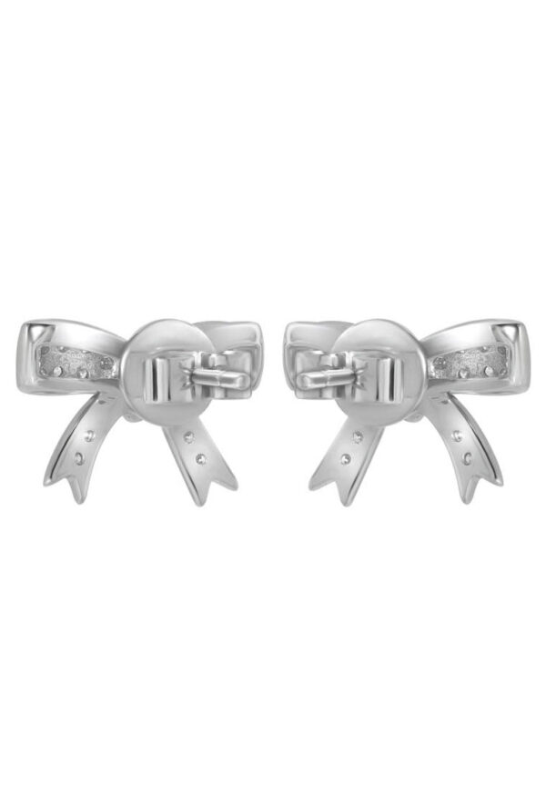 TOMEI Dazzle Bow Earrings, Diamond White Gold 750 (E2148)