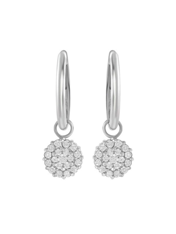 TOMEI Earrings, Diamond White Gold 750 (E965)