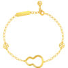 TOMEI Dainty Gourd Bracelet, Yellow Gold 916
