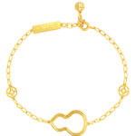 TOMEI Dainty Gourd Bracelet, Yellow Gold 916
