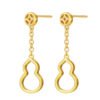 TOMEI Dainty Dangling Gourd Earrings, Yellow Gold 916