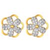 TOMEI Diamond Cut Collection Spinning Flower Earrings, Yellow Gold 916